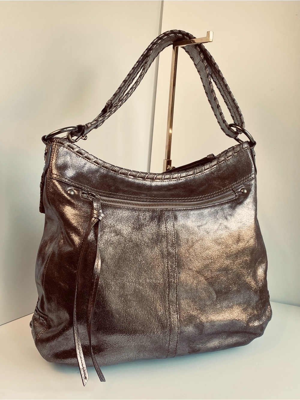Coach XL Limited Edition Dylan in Distressed Cracked Metallic Bronze Leather - Picture 12 of 16